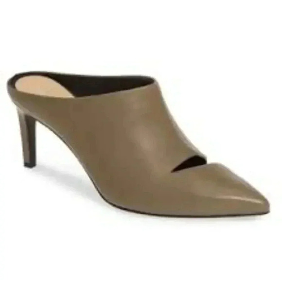 Rag and Bones Olive Green Mules Size 36 - Picture 1 of 7